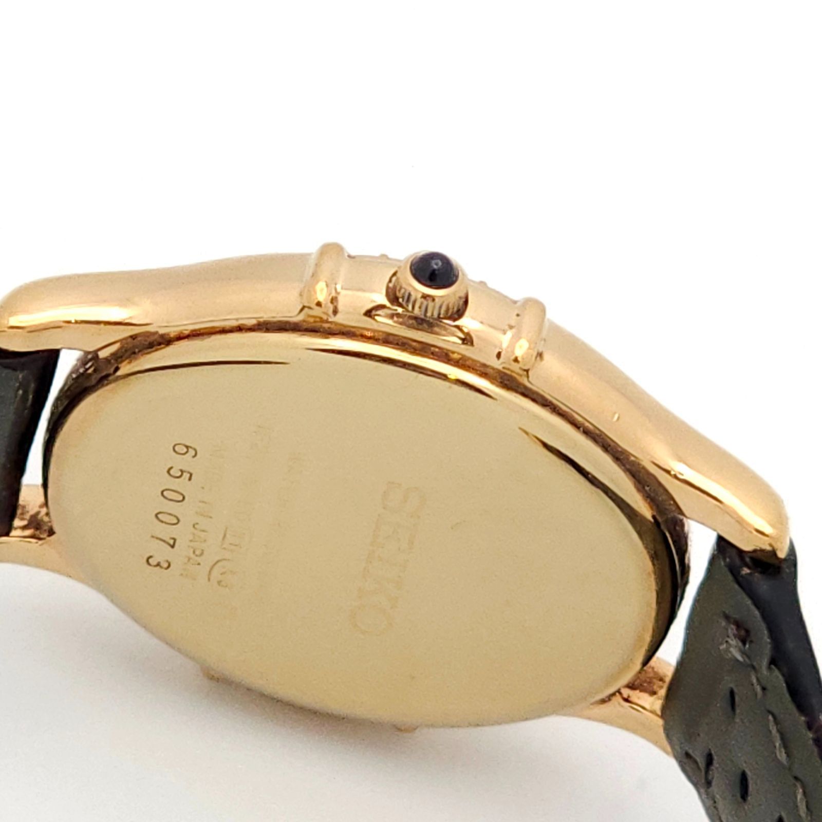 SEIKO セイコー エクセリーヌ 1F21-5F50 QZ 動作品 シェル 6Pダイヤ