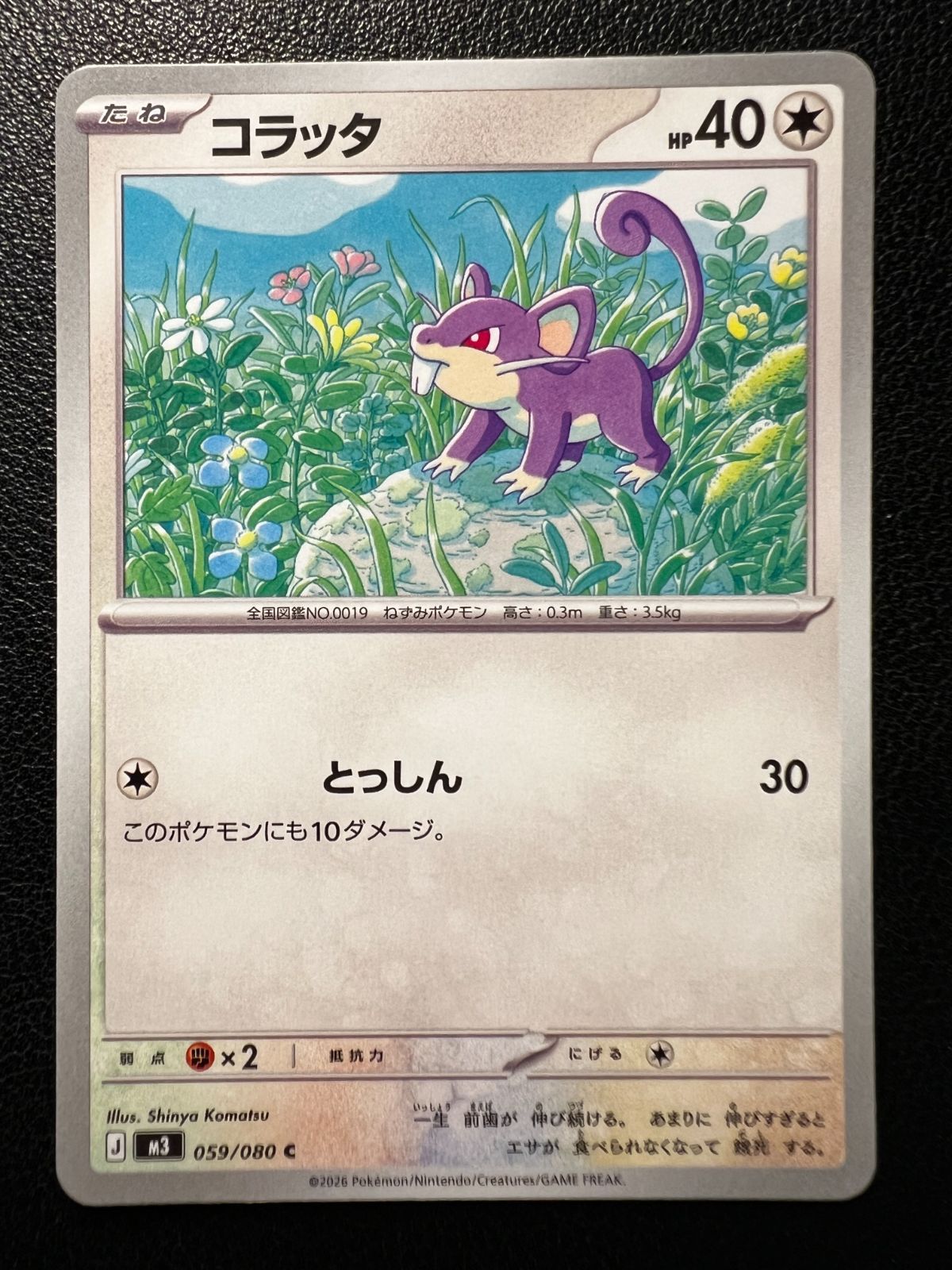 コラッタ C [M3 059/080](拡張パック「ムニキスゼロ」) Rattata C 8