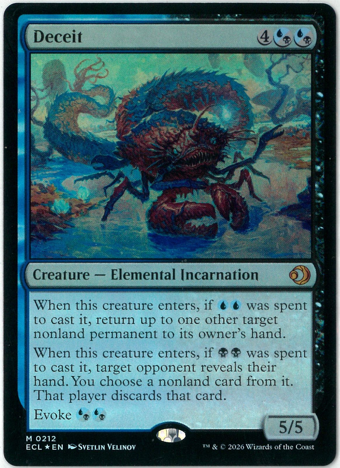 FOIL/MTG/英語版/欺瞞/Deceit/ローウィンの昏明/ECL0212/NM - メルカリ