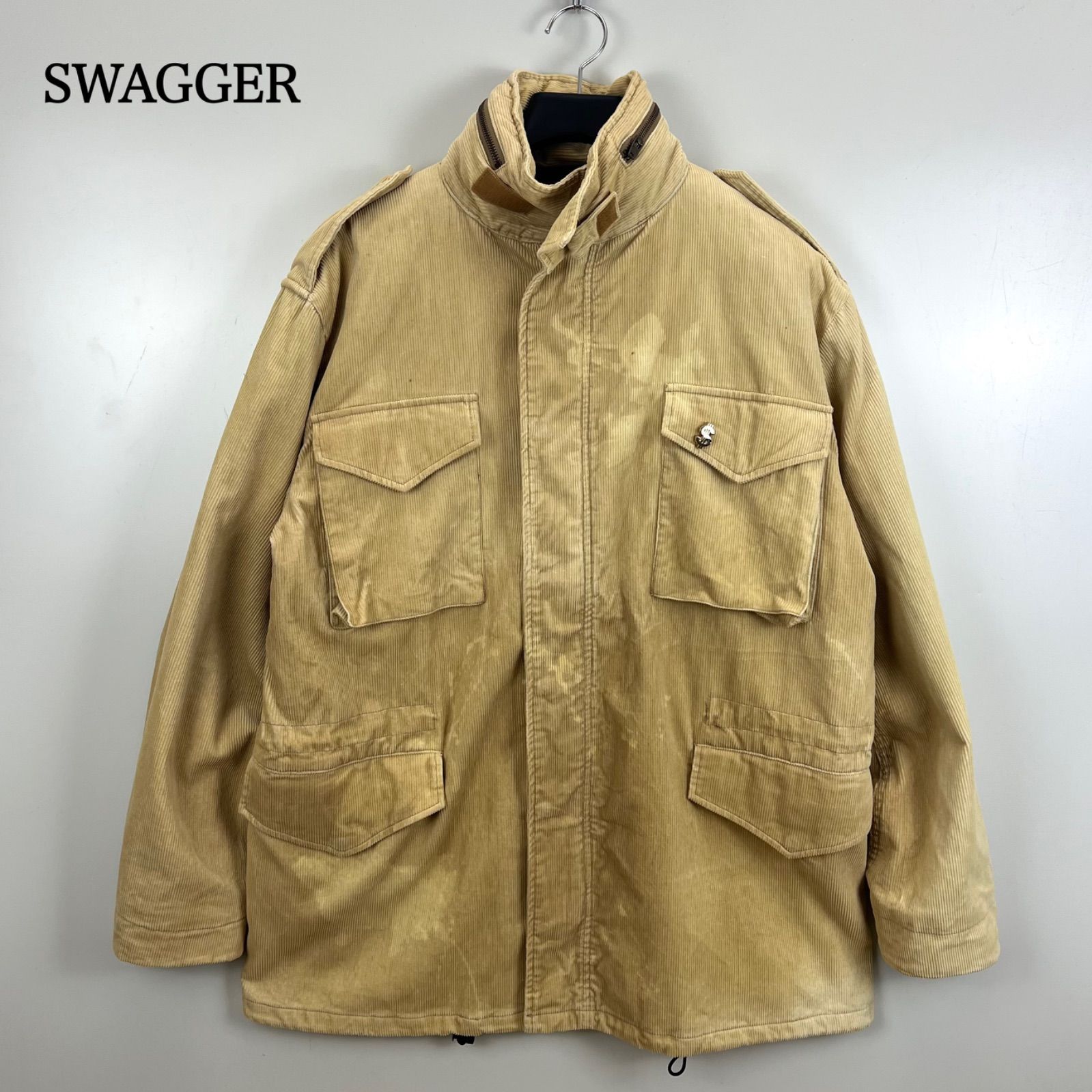 SWAGGER 00s archive corduroy military jacket XL スワッガー