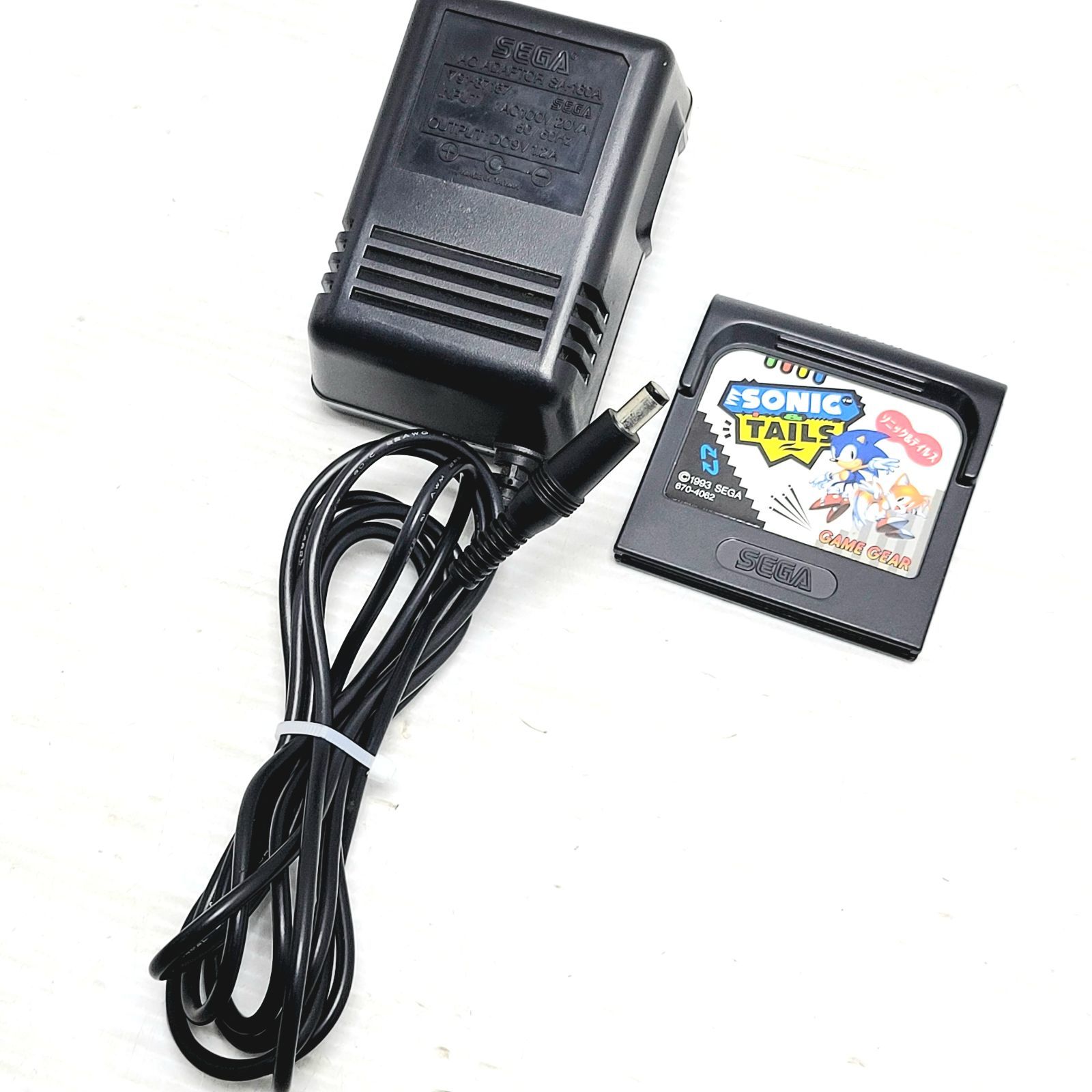 ジャンク】(起動不可)SEGA ゲームギア 本体 & ソニック&テイルズ 