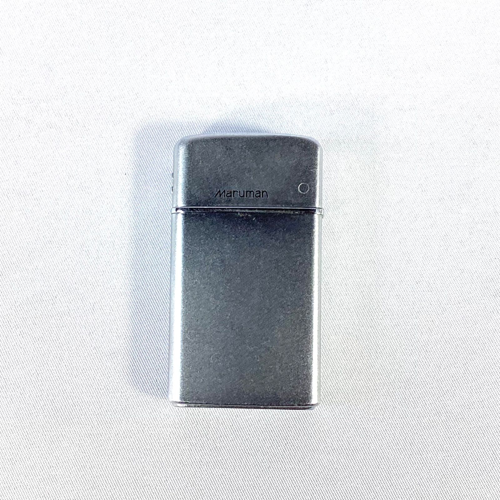Maruman マルマン ガスライター シルバー 着火未確認 昭和レトロ