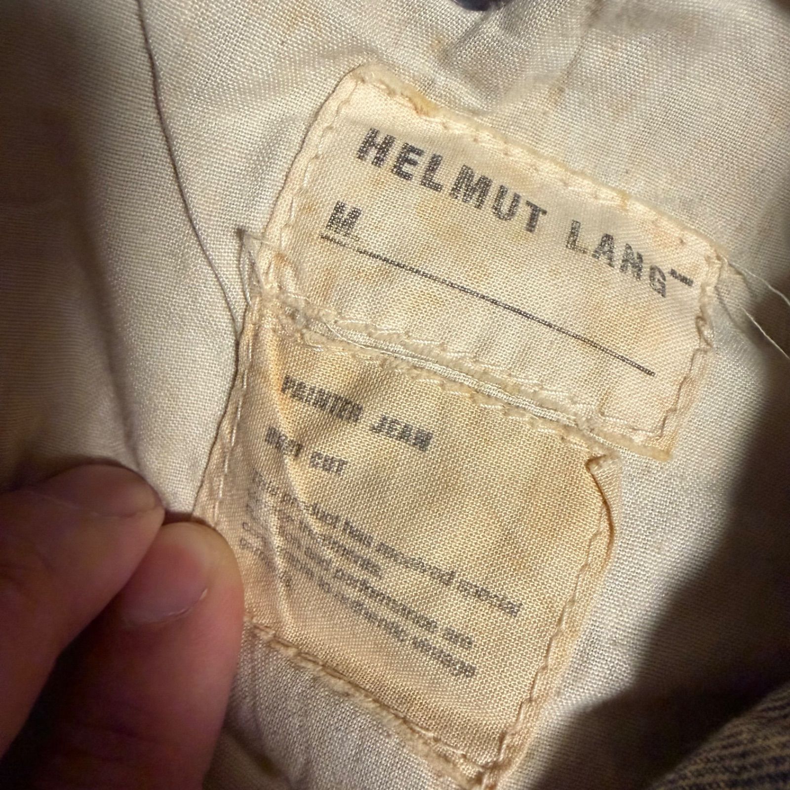本人期】HLMUT LANG ヘルムートラング ペインターパンツ デニム 