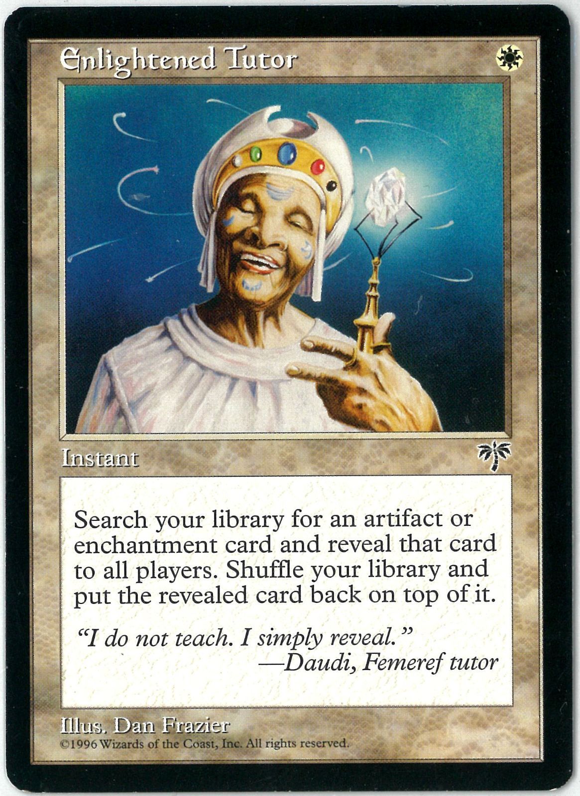 MTG/英語版/悟りの教示者/Enlightened Tutor/ミラージュ/MIR 14/350/EX
