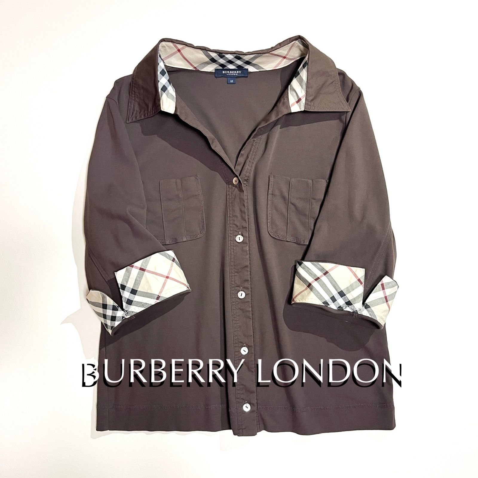 cX07 希少 BURBERRY LONDON 大きいサイズ 裏地 ノバチェック チェック