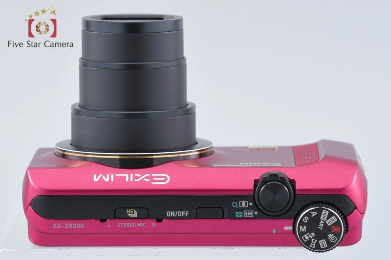 中古】Casio カシオ EXILIM EX-ZR200 レッド コンパクトデジタルカメラ