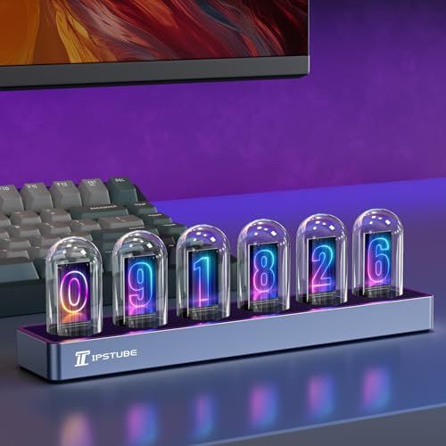 Nixie tube clock,ニキシー管クロック、デジタル写真アップロード機能