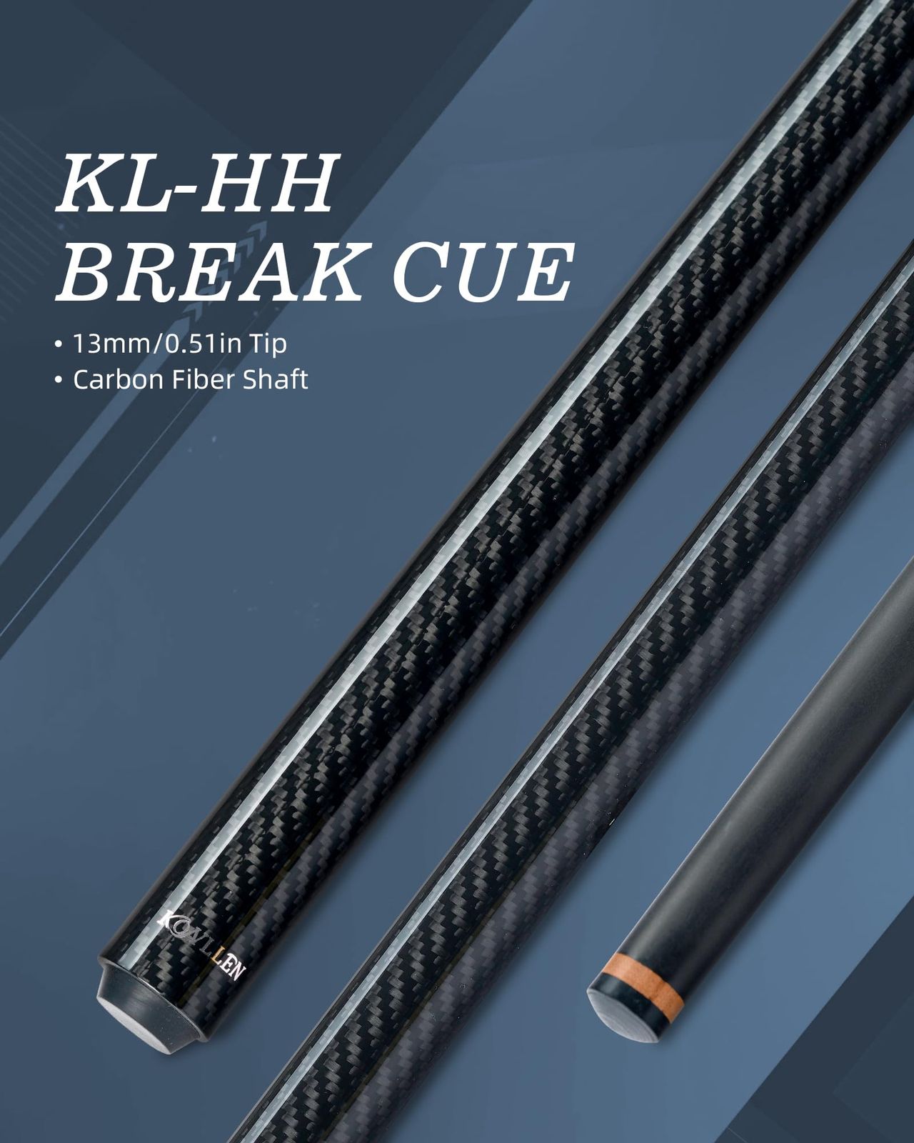 新品 KONLLEN カーボンファイバーブレイクキュー プロフェッショナル