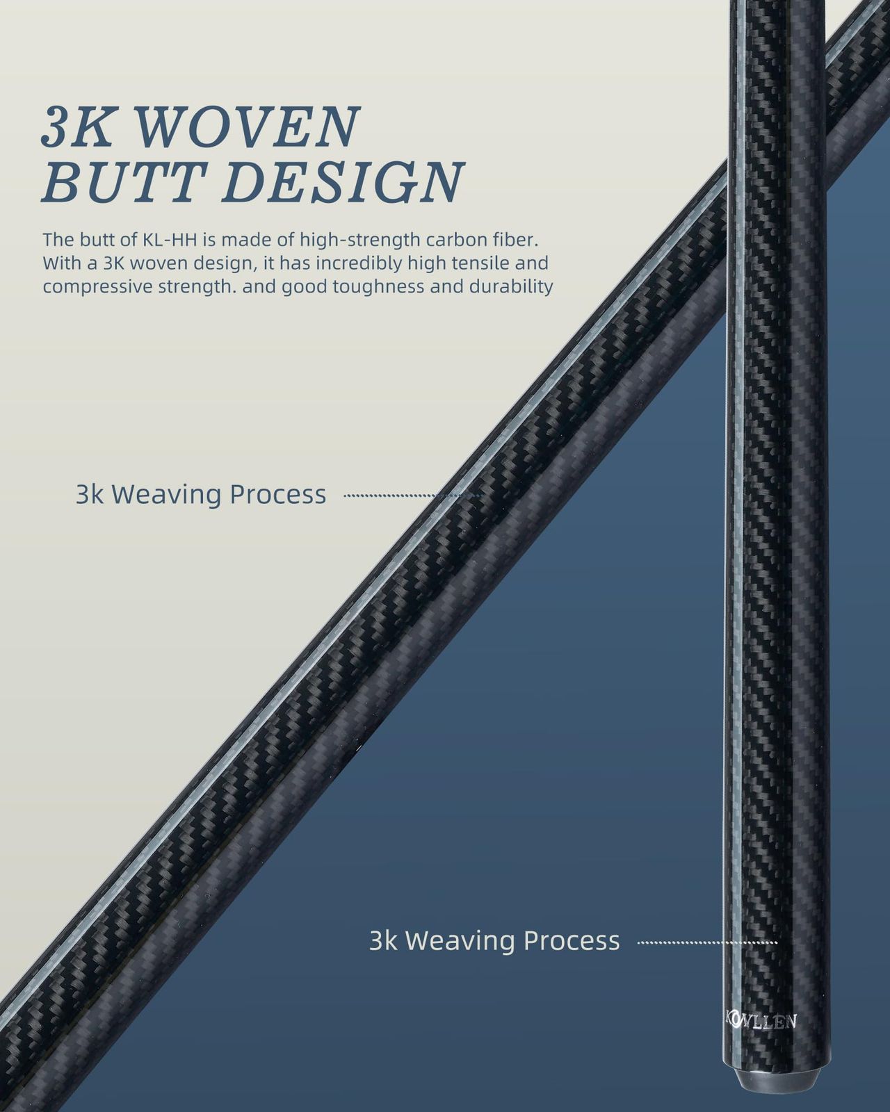 新品 KONLLEN カーボンファイバーブレイクキュー プロフェッショナル