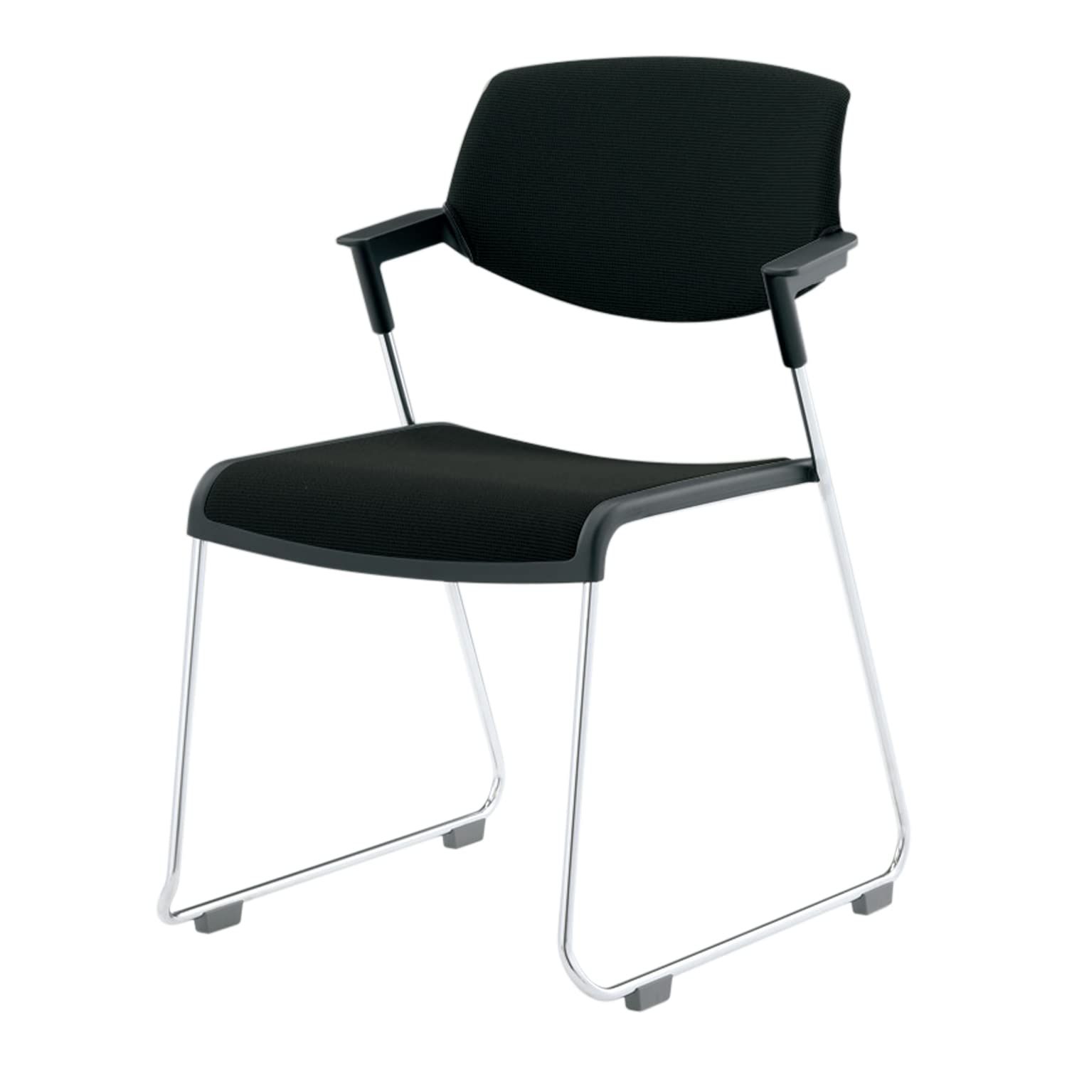 メーカー配送 設置 組立 コクヨ 会議イス サティオ CK-M621E6G9B6 ブラックシェル 背カバータイプ 布|ブラック