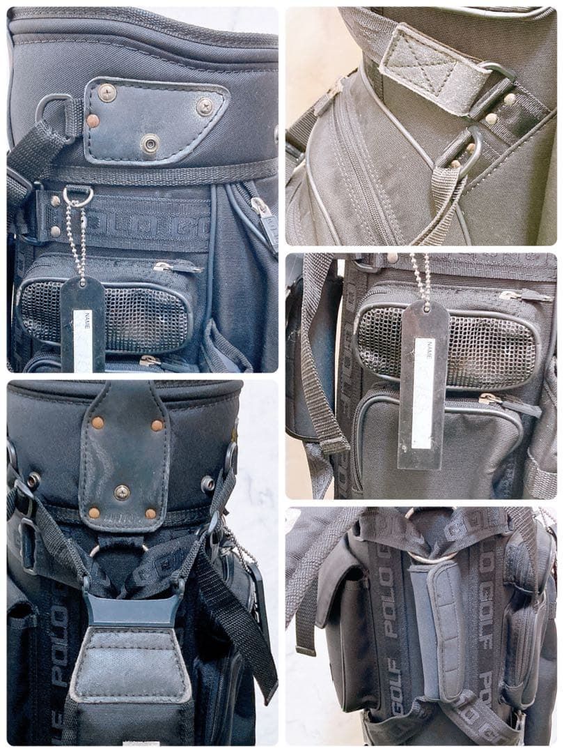  Mポロラルフローレン ゴルフクラブケース キャディーバッグ ブラック スイング練習用品 ゴルフバッグ キャディバッグ ゴルフ