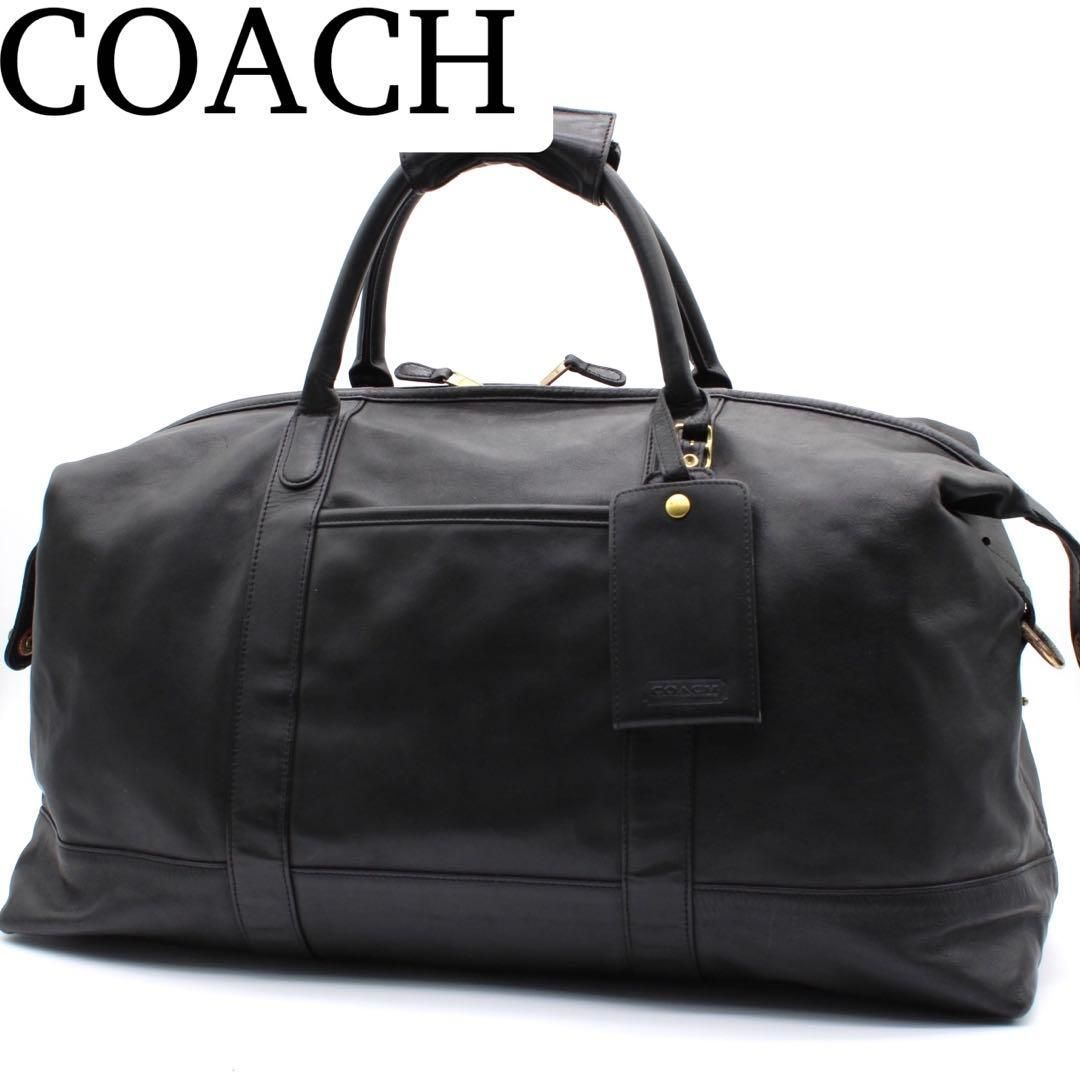良品】COACH ボストンバッグ トラベルバッグ レザー 良品】COACH ボストンバッグ トラベルバッグ レザー