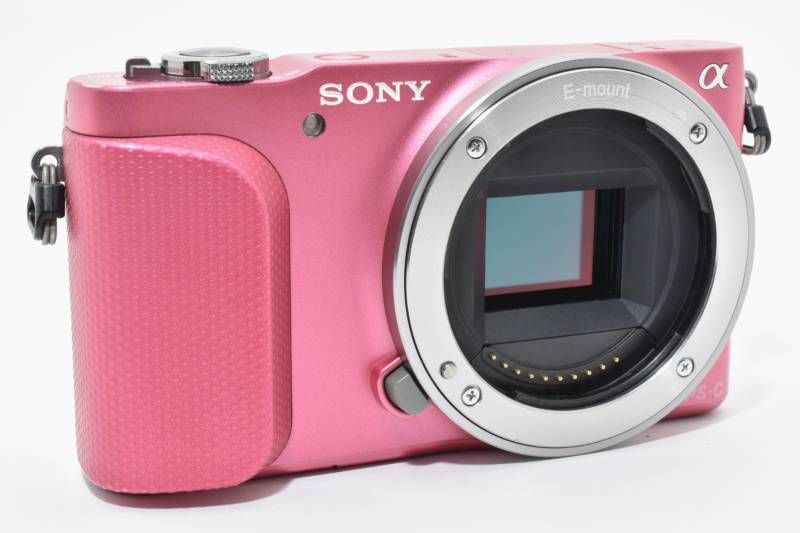 実用光学美品】Sony ソニー NEX-3N ボディ ピンク シャッター数7687枚