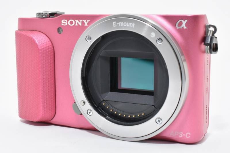 実用光学美品】Sony ソニー NEX-3N ボディ ピンク シャッター数7687枚