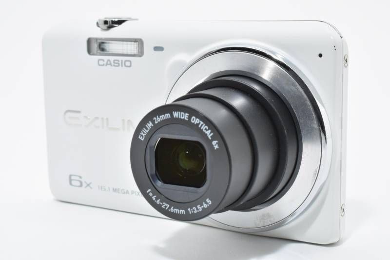 実用光学美品】Casio カシオ EXILIM EX-ZS26 白 ホワイト コンパクト