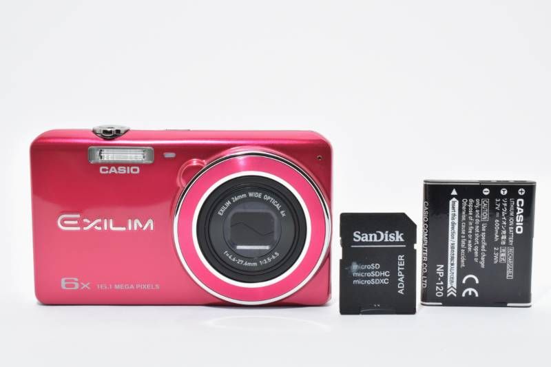 光学極上品】Casio カシオ EXILIM EX-ZS26 赤 レッド コンパクト