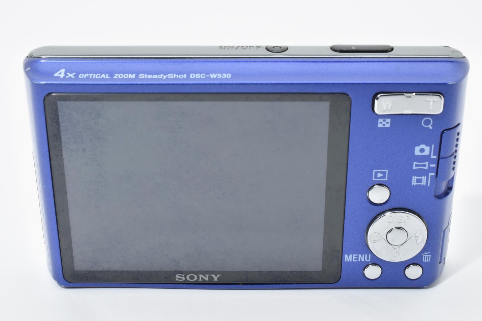 実用光学美品】Sony ソニー DSC-W530 青 ブルー Cyber-shot