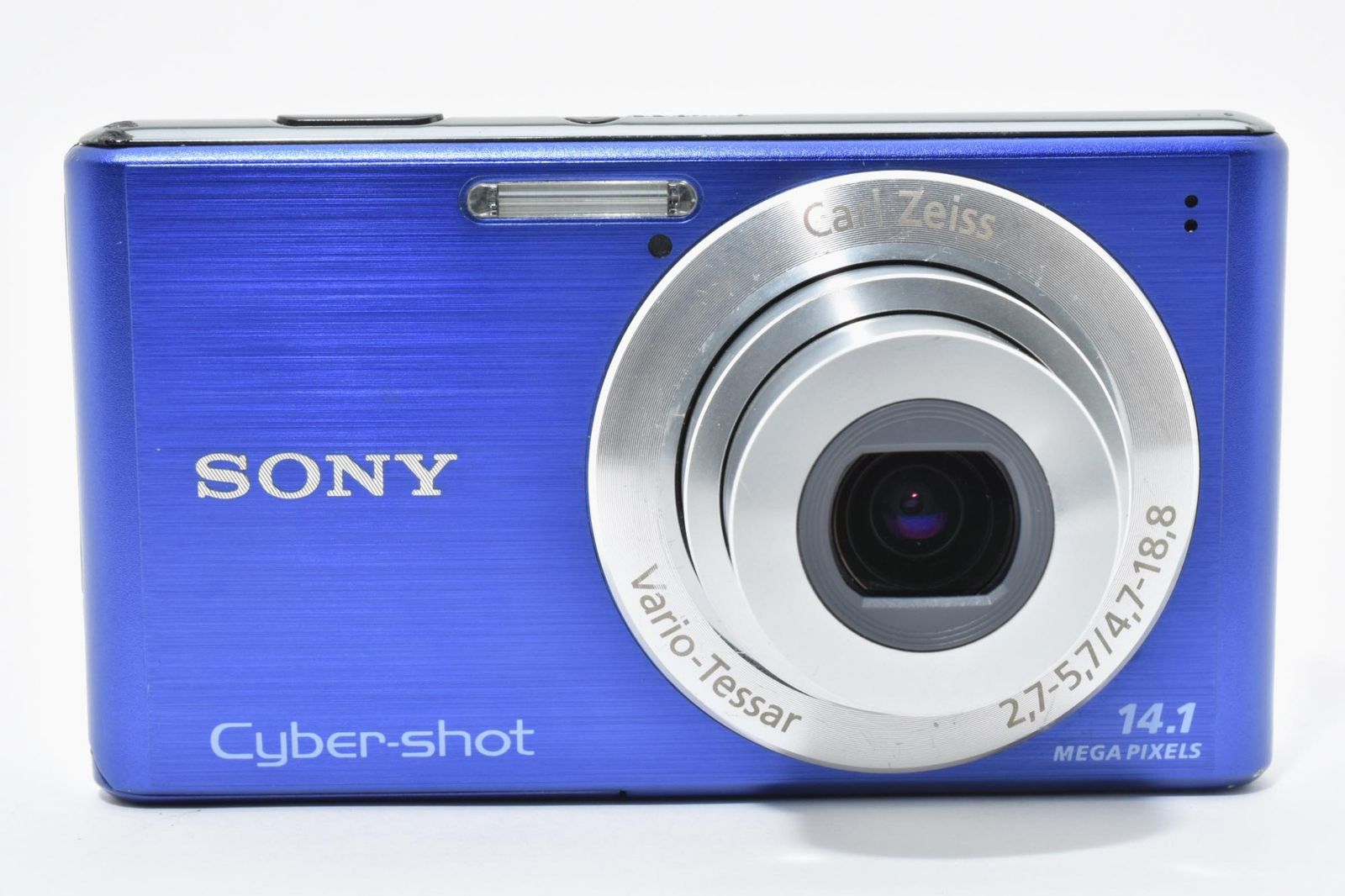 実用光学美品】Sony ソニー DSC-W530 青 ブルー Cyber-shot