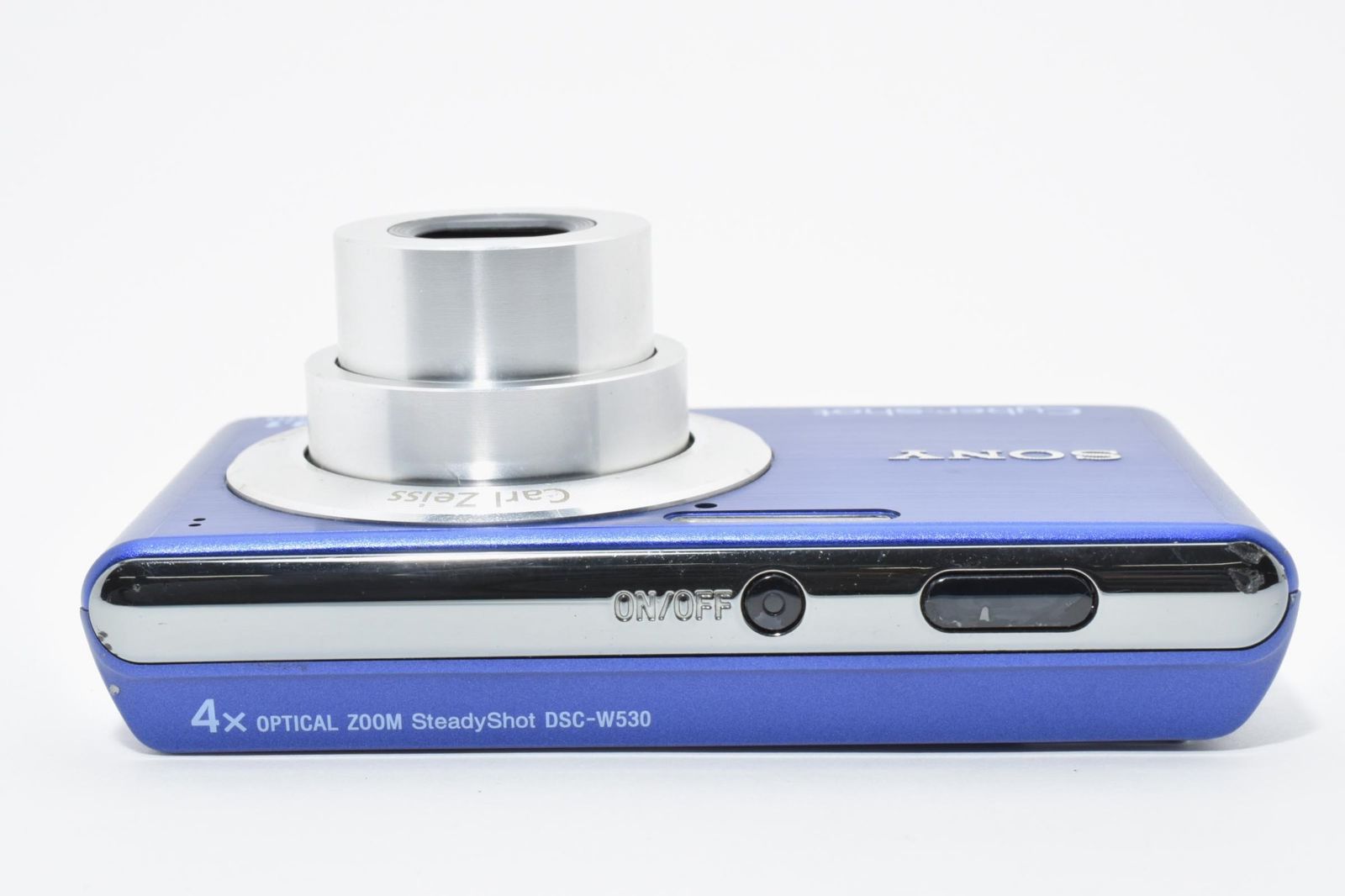 実用光学美品】Sony ソニー DSC-W530 青 ブルー Cyber-shot