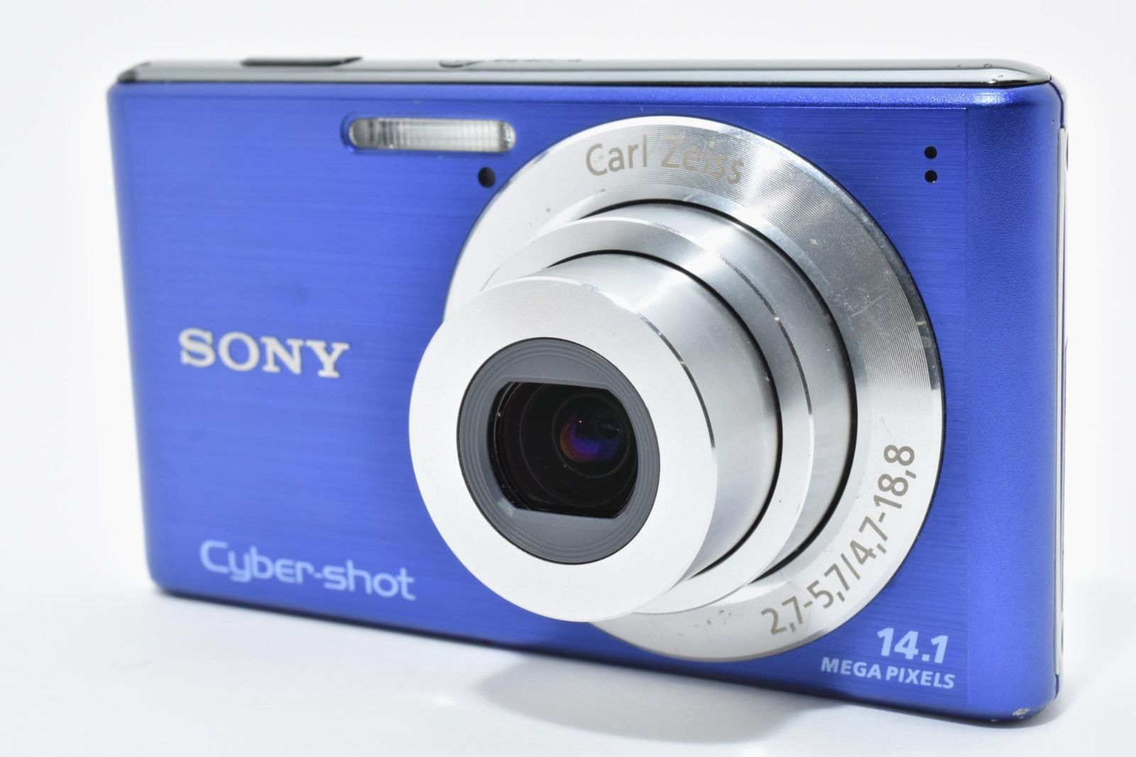 実用光学美品】Sony ソニー DSC-W530 青 ブルー Cyber-shot