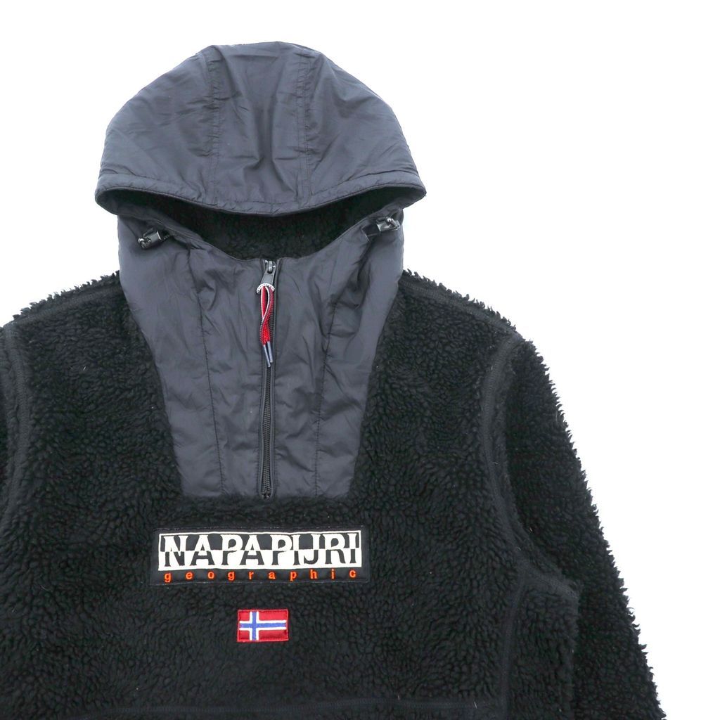 NAPAPIJRI ハーフジップ アノラックパーカー シェルパ フリース