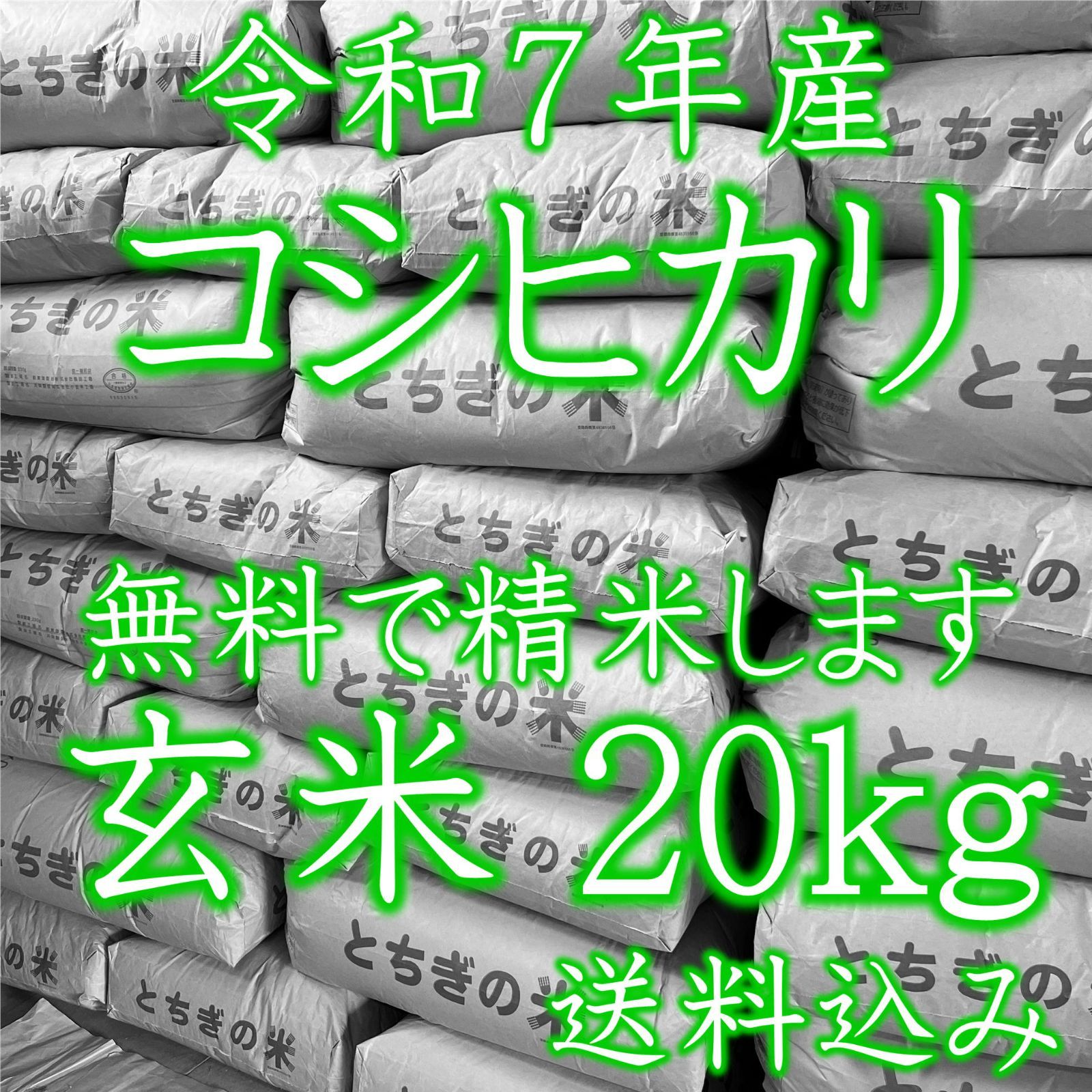 令和7年産 栃木県産コシヒカリ玄米20kg - メルカリ