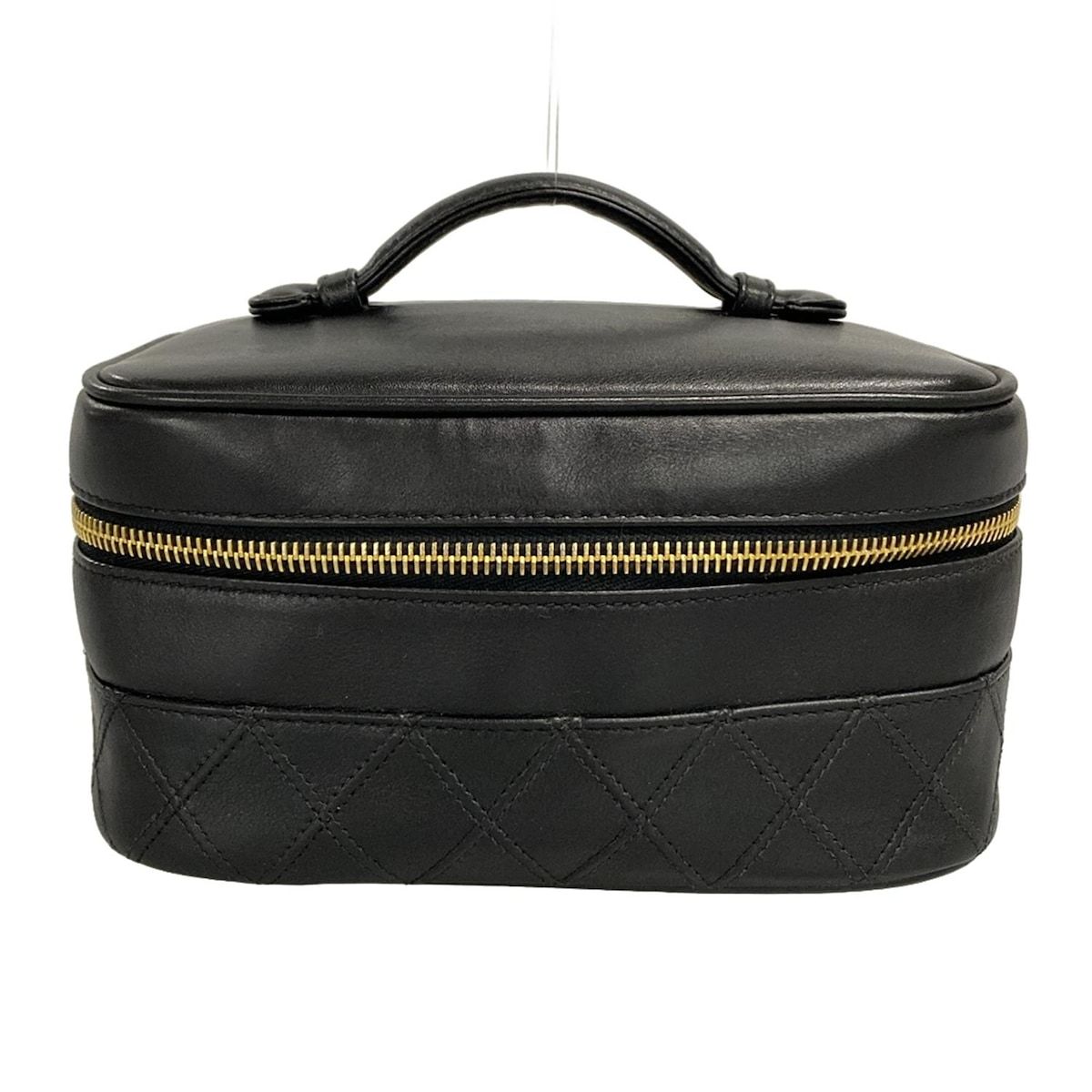 CHANEL(シャネル) バニティバッグ ビコローレ 黒 ゴールド金具