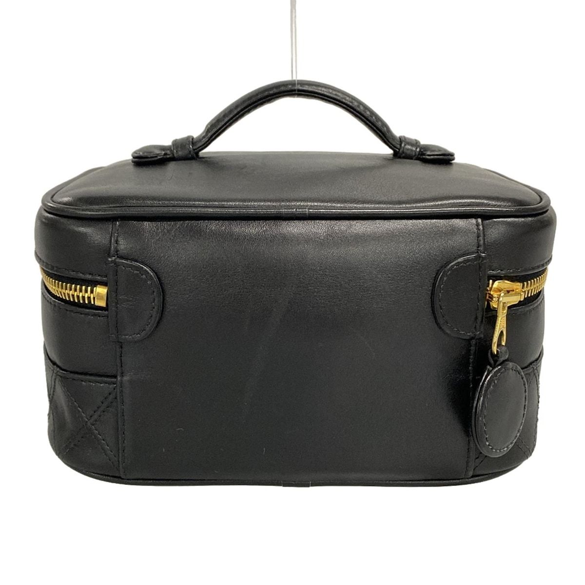 CHANEL(シャネル) バニティバッグ ビコローレ 黒 ゴールド金具