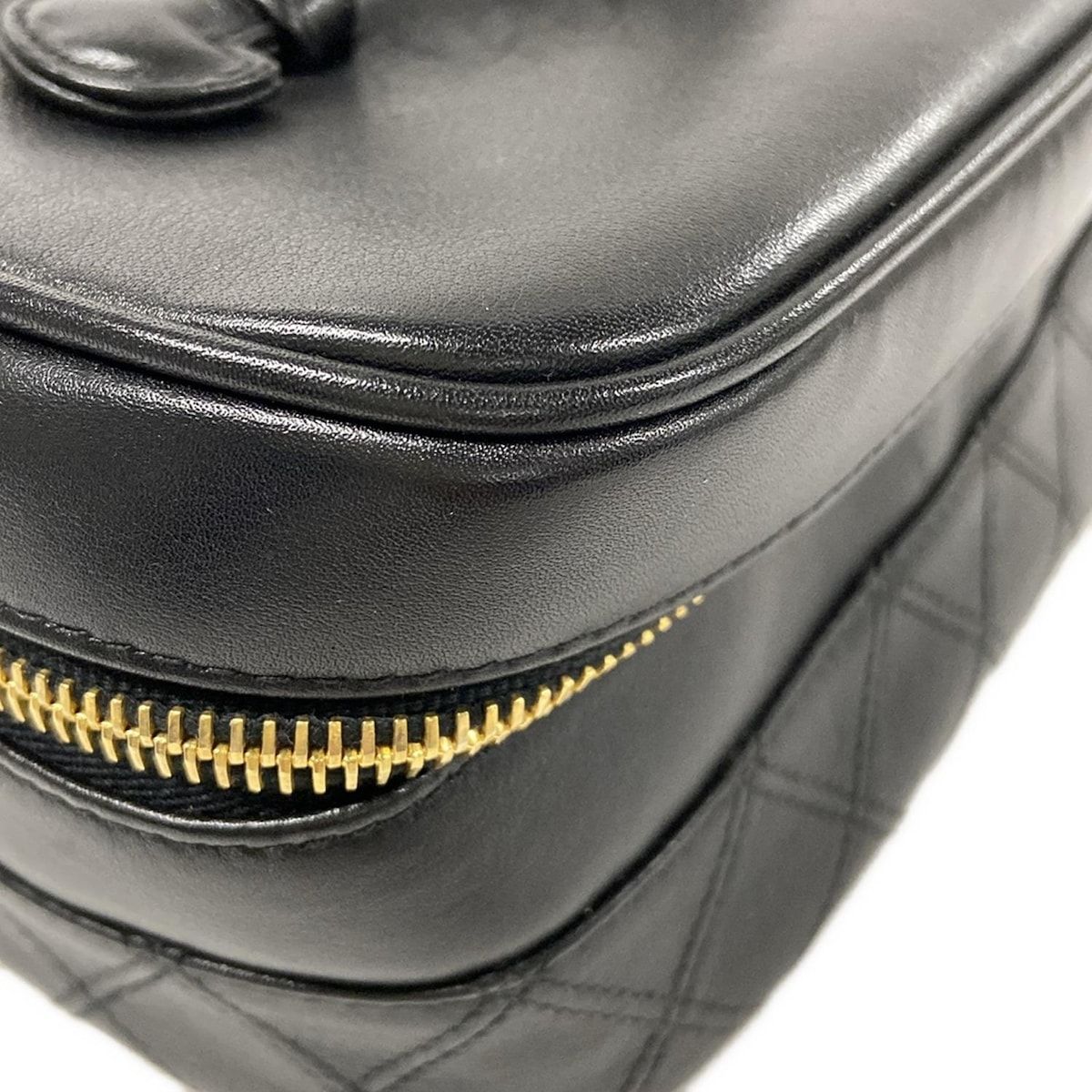 CHANEL(シャネル) バニティバッグ ビコローレ 黒 ゴールド金具