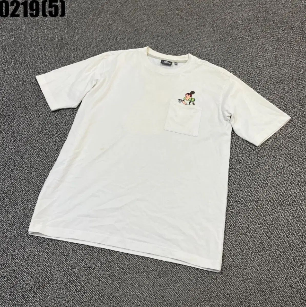ニューバランス 白 ポケット 半袖 Tシャツ 95 0219