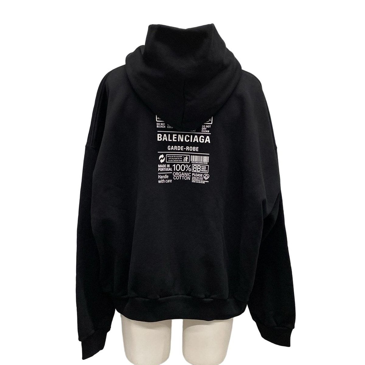 BALENCIAGA(バレンシアガ) パーカー サイズM メンズ ケアラベルロゴ