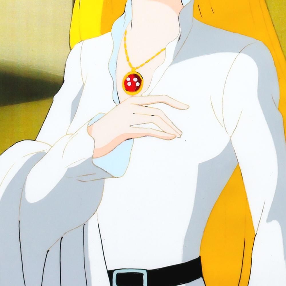 真作】【WISH】松本零士「1000年女王」直筆セル画・(背景複写) 証明