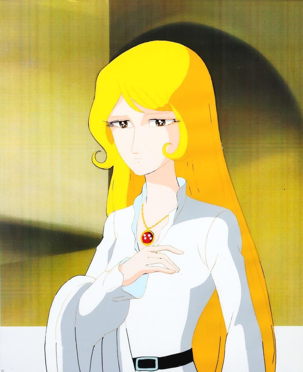 真作】【WISH】松本零士「1000年女王」直筆セル画・(背景複写) 証明