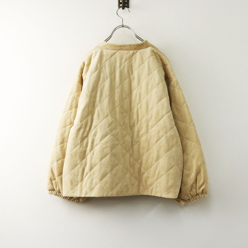 美品 サマンサモスモス Samansa Mos2 SM2 ベロア中綿キルトジャケット