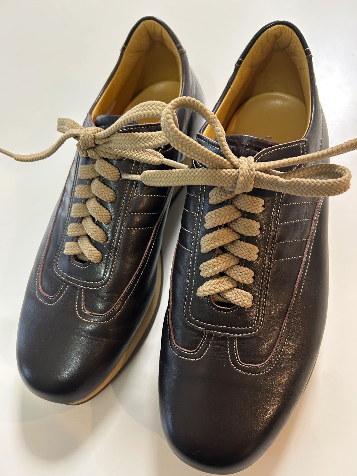 バーバリーBURBERRY BU-1340レザースニーカー カジュアルシューズ