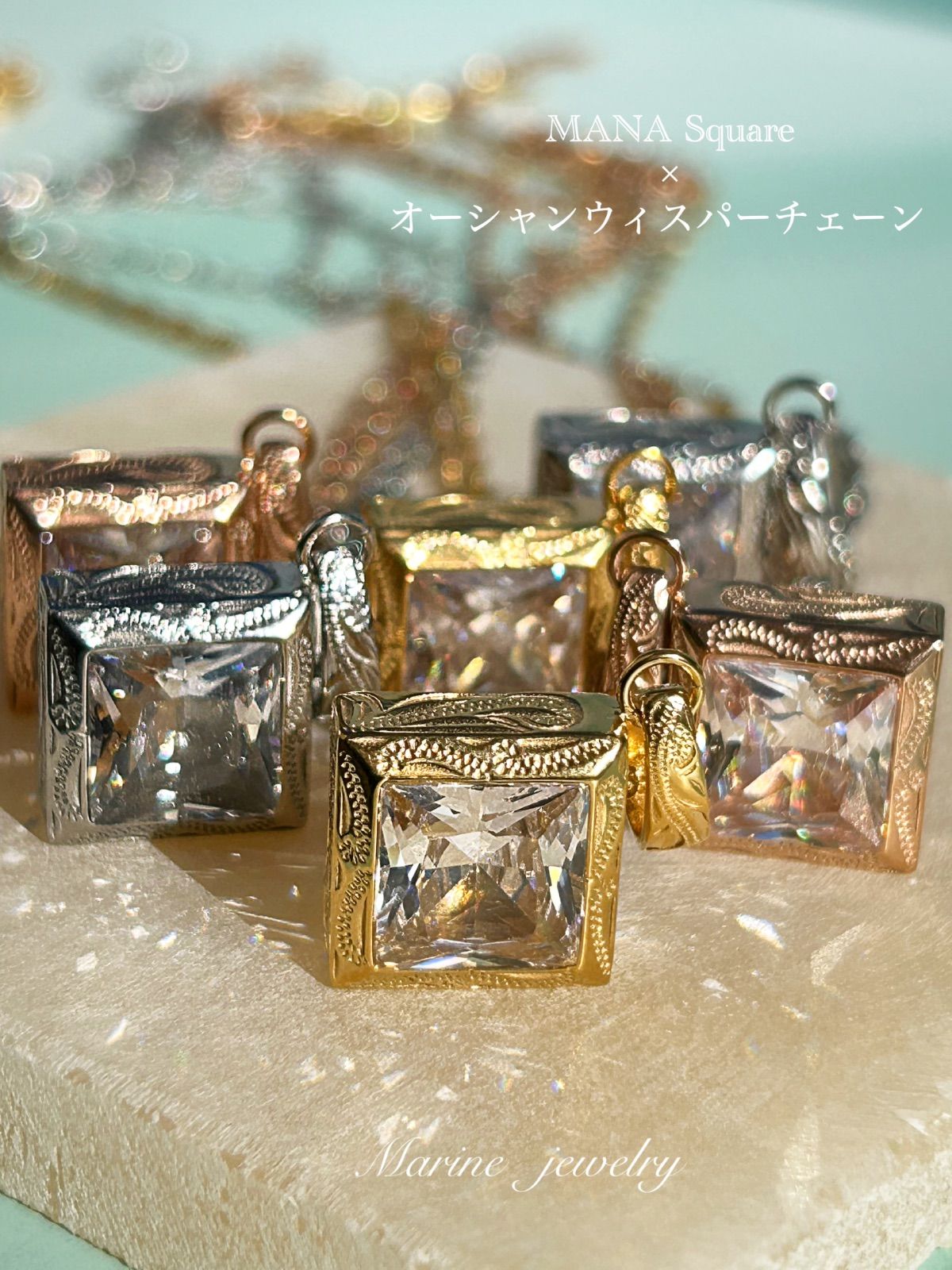 NEW》MANA square ✖️オーシャンウィスパーチェーン ハワイアン 