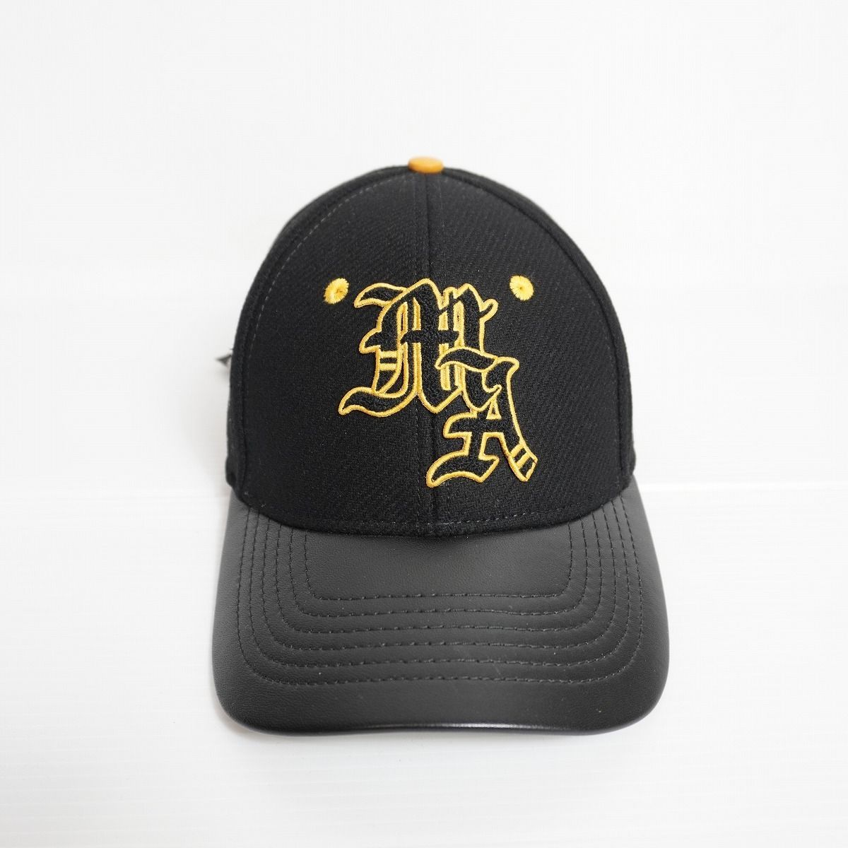 美品 正規 25AW AMIRI アミリ MA Varsity cap レザー バイザー パネル
