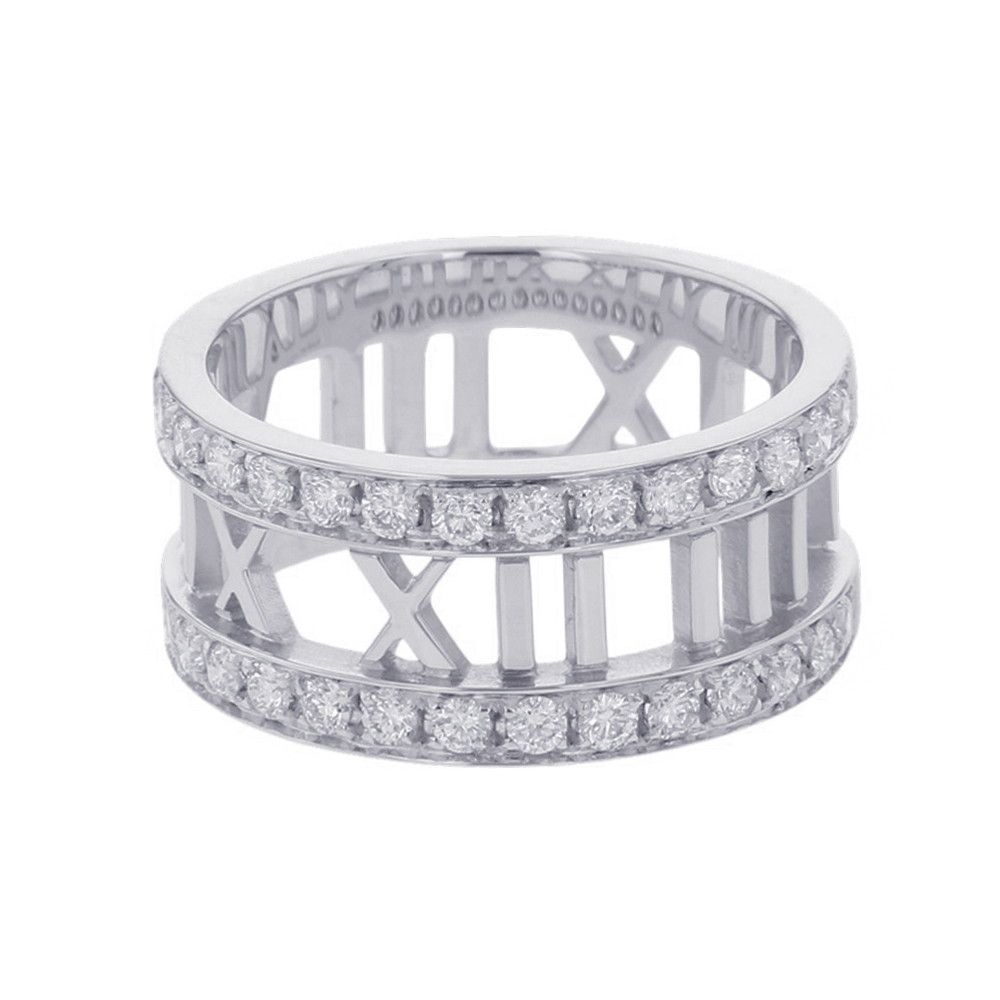 ティファニー リング アトラス オープンリング ダイヤモンド K18WG