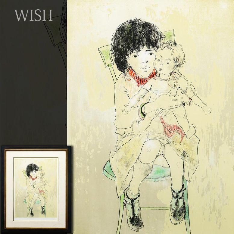 真作】【WISH】ジャン・ジャンセン Jean Jansem「クリスティーナと人形