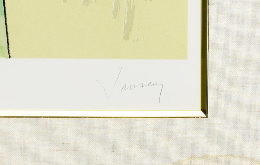 真作】【WISH】ジャン・ジャンセン Jean Jansem「クリスティーナと人形