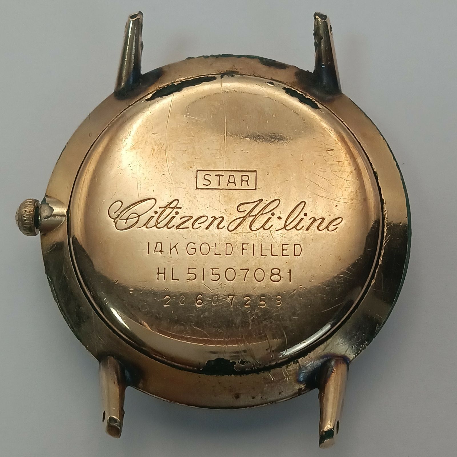 稼働 良品0220-1 CITIZEN Hiline 14K GOLD FILLED シチズン ハイ