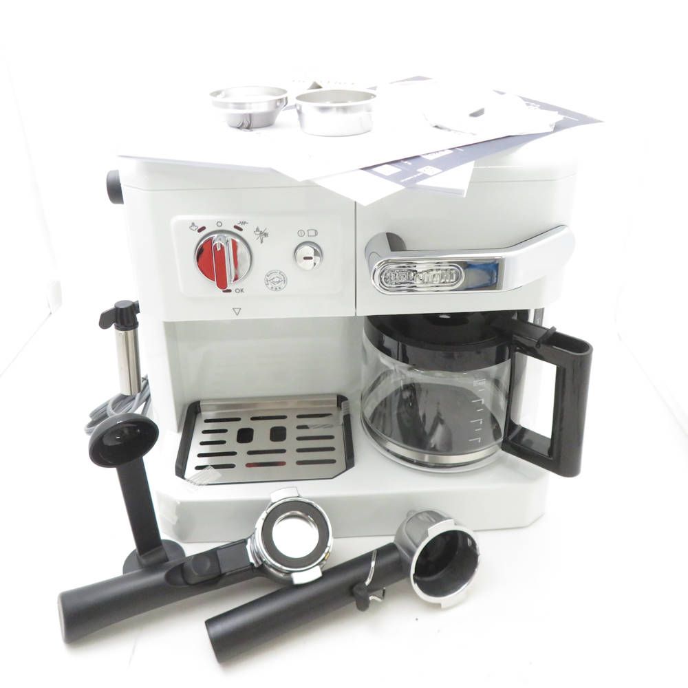 未使用 DeLonghi デロンギ BCO410J-W コンビコーヒーメーカー SM4958Z Amazon | DeLonghi コンビコーヒーメーカー ホワイト BCO410J-W | De