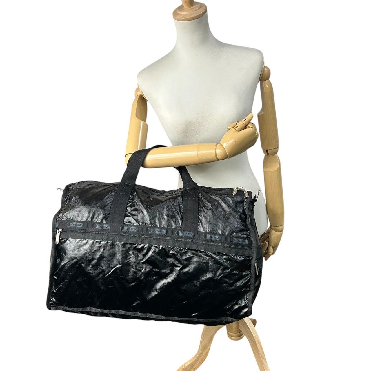 未使用級】レスポートサック LeSportsac ボストンバッグ ラージ