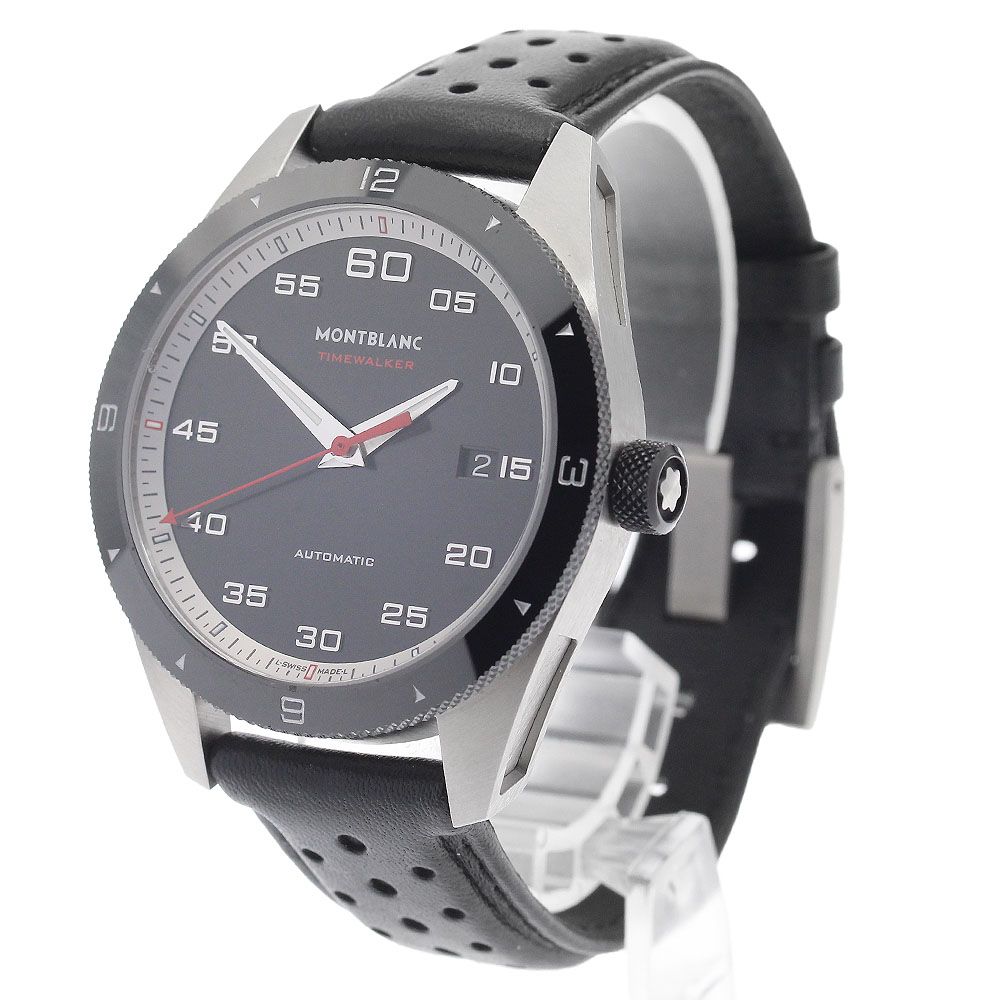  モンブラン MONTBLANC 7426|116061 タイムウォーカー デイト 自動巻き メンズ 箱 保証書付き_943476 ベージュ系 自動巻き時計 腕時計(アナログ)