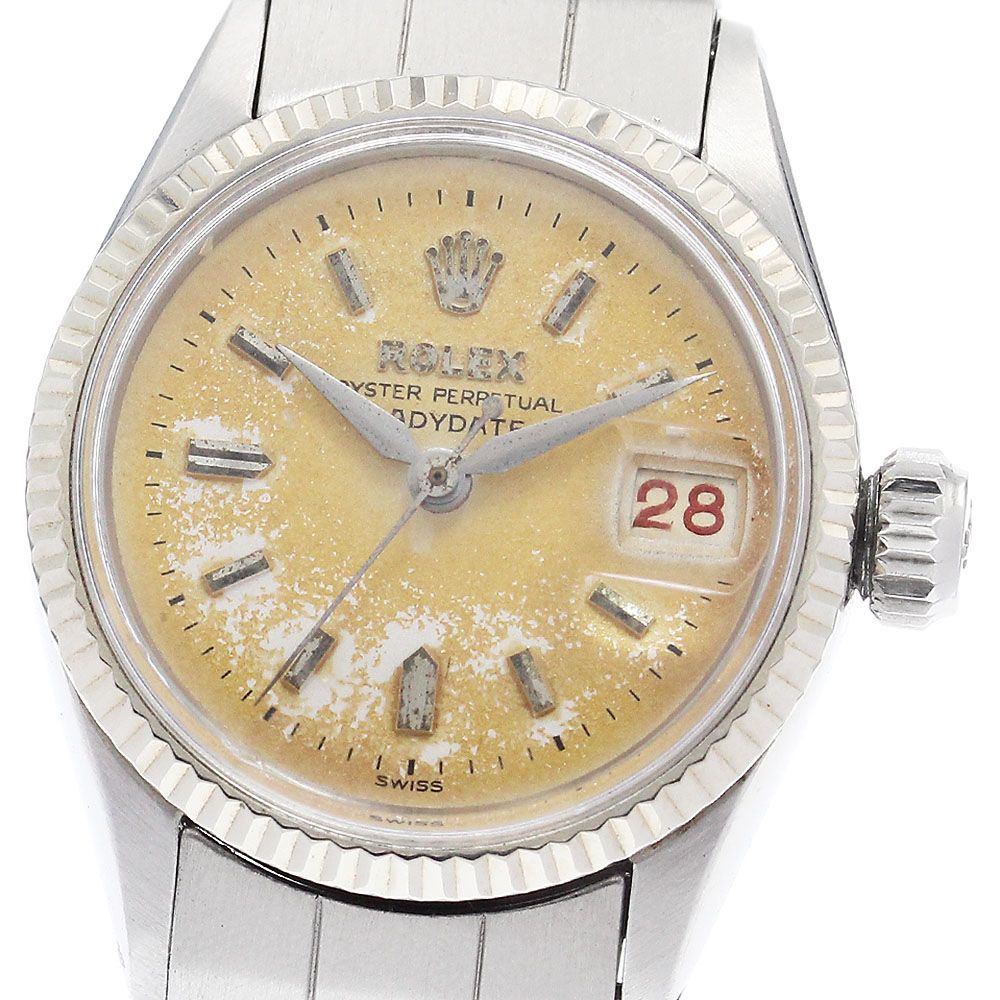 ロレックス ROLEX 6517 オイスターパーペチュアル レディデイト Cal.1130 WGベゼル 自動巻き レディース _938018 ロレックス ROLEX 6517 オイスターパーペチュアル レディデイト Cal