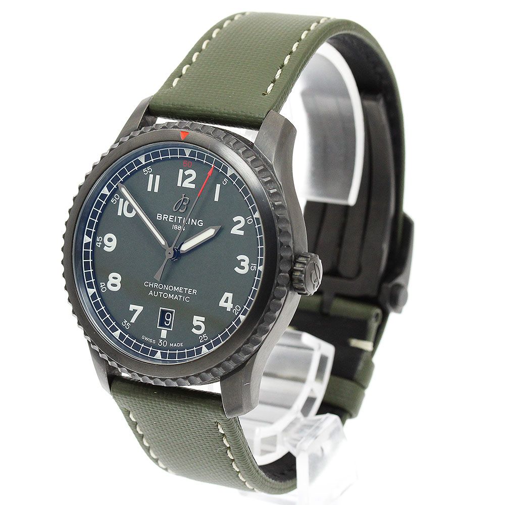  ブライトリング BREITLING A17315 アビエーター8 オートマティック41 デイト 自動巻き メンズ 保証書付き_943007 ビジネスカジュアル 自動巻き時計 腕時計(アナログ)