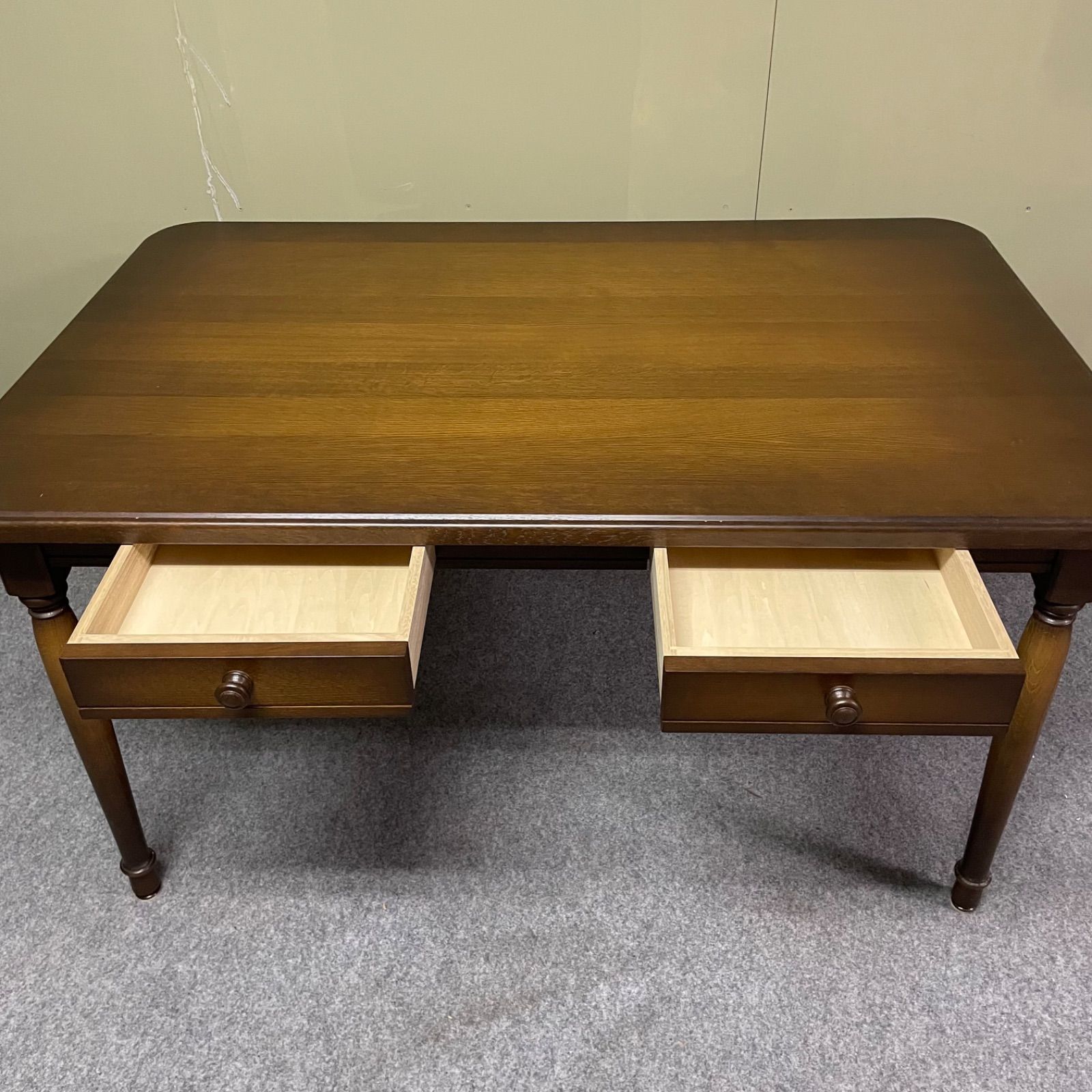 ♭ 飛騨産業 ダイニングテーブル 木製 キツツキ 引き出し 収納あり