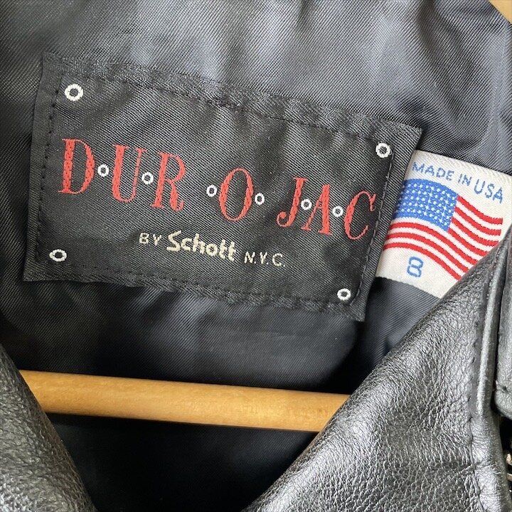 良品 Durojac By Schott ショット レザー フリンジ ダブル ライダース
