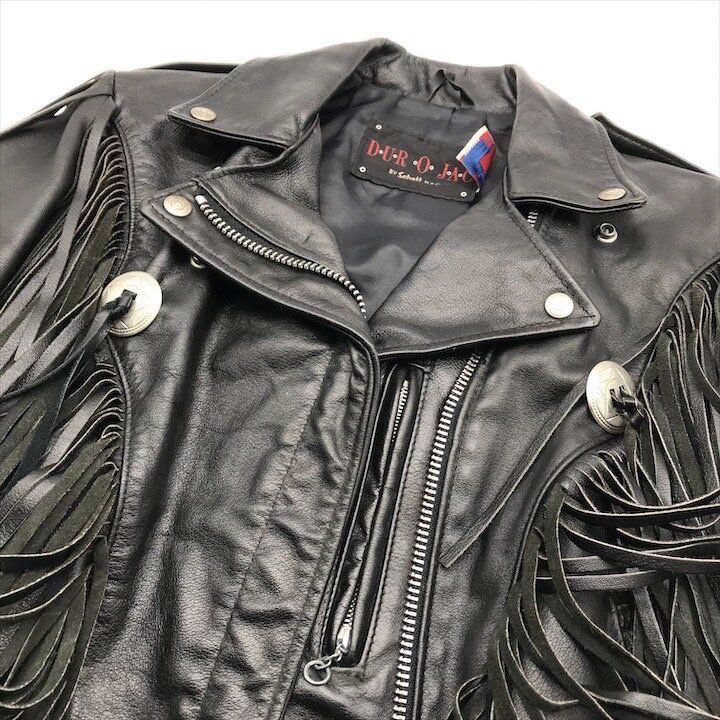 良品 Durojac By Schott ショット レザー フリンジ ダブル ライダース