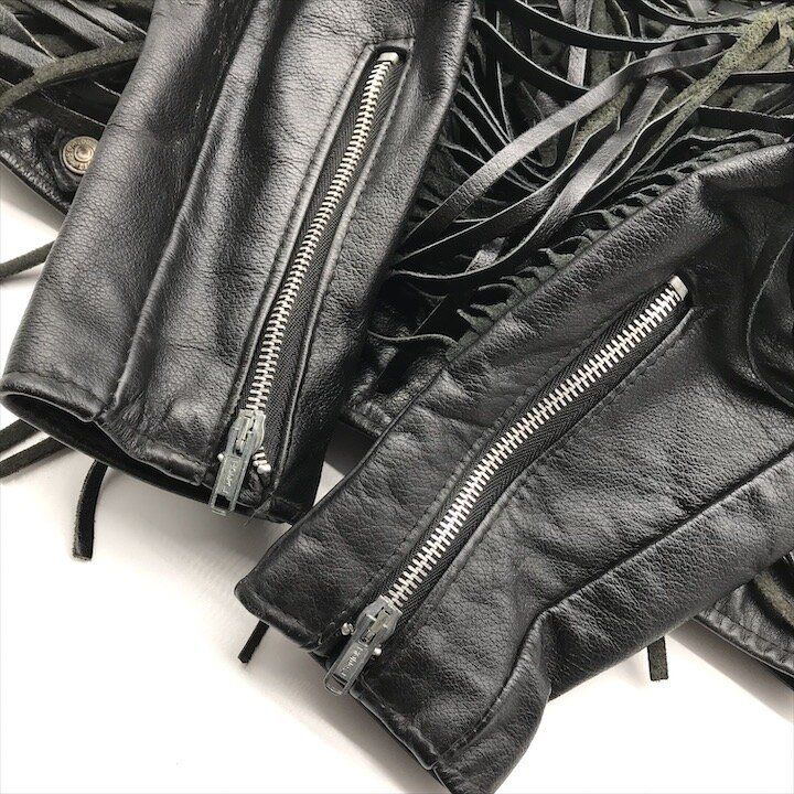 良品 Durojac By Schott ショット レザー フリンジ ダブル ライダース